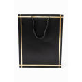 Senza Luxury Gift Bag With Handles Black & Gold 320mm X 260mm