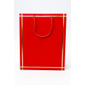 Senza Luxury Gift Bag With Handles Red & Gold 320mm X 260mm