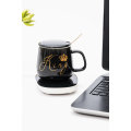Smart Ceramic Coffee Warming Coaster 4 Piece Mug Set