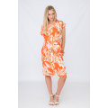 Ellie Tropical Short Sleeve Summer Dress