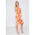 Ellie Tropical Short Sleeve Summer Dress