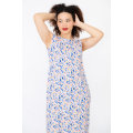 Teagan Floral Printed Sleeveless Maxi Dress With Pockets