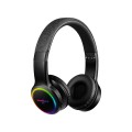 Bluetooth Headphones With Mic, Colorful LED Lights Foldable Headphones Fit for Kids or Adults