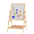 Free Standing Dbl Sided Drawing & Writing Board With Accessories 650mm X 370mm