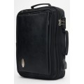 Powerland Genuine Leather Laptop Backpack School Bag