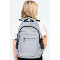 Powerland Large School Backpack or Laptop Bag Grey