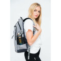 Powerland Large School Backpack or Laptop Bag Grey