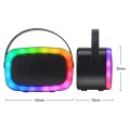 Rechargeable Mini Portable Wireless Bluetooth Speaker With Karaoke Microphone RGB Light