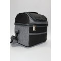 Senza Large Capacity Double Decker Thermal Lunch Bags, Portable Insulated Cooler Bag
