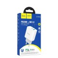 HOCO Dual Port PD20W+QC3.0 Charger Type-C & USB
