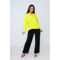 Linda Formal Casual Black Airflow Pants With Pockets