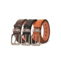 Men's Casual Leather Classic Jeans Belt with Prong Buckle