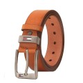 Men's Casual Leather Classic Jeans Belt with Prong Buckle