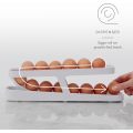Auto Rolling Egg Holder For Refrigerator Storage Container