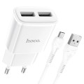 HOCO C88A Dual Port Charger Set With Micro Cable 1m
