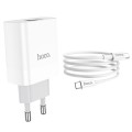HOCO Dual Wall Charger Set  C80A Rapido PD20W + QC3.0 Set With Cable Type c
