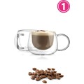 Senza 150ml Clear Double Wall Milk Coffee Tea Insulated Mug