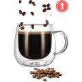 Senza 300ml Clear Double Wall Milk Coffee Tea Insulated Mug