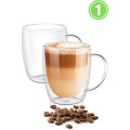 Senza 350ml Clear Double Wall Milk Coffee Tea Insulated Mug
