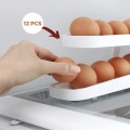 Auto Rolling Egg Holder For Refrigerator Storage Container