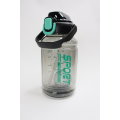 1500ml Gym Shaker Transparent Motivational Water Bottle