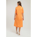 Hillary Maxi Mid Length 3/4 Sleeve Collar Dress With Pockets