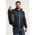 Mens Concealed Hooded Puffer Jacket With Easy Carry Bag