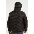 Mens Hooded Puffer Jacket With Easy Carry Bag