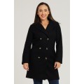 Tiffany Midaxi Length Melton Winter Coat
