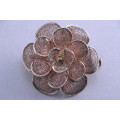 Silver Flower Brooch | National Free Shipping |