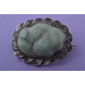 Silver Oriental Brooch  | National Free Shipping |