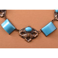 Glass Art Deco Necklace | National Free Shipping |
