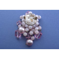 1950's Brooch With Beads | National Free Shipping |