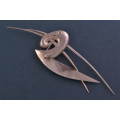 Silver Modernist Brooch | National Free Shipping |
