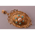 Gold Brooch/Pendant  | National Free Shipping |