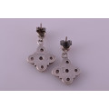 Silver Drop Stud Earrings | National Free Shipping |