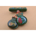 Wooden Castanets Brooch  | National Free Shipping |