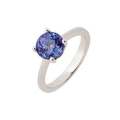 Tanzanite Solitaire Engagement Ring in 9ct White Gold