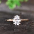 1.5ct Oval Moissanite Engagement Ring