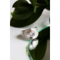 Sterling Silver CZ Ring- Size Q