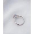 4ct Moissanite Radiant Solitaire Engagement Ring in 9ct White Gold