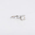 2ct Brilliant Round and Tapered Baguette Cut Moissanite