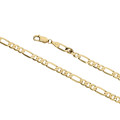 Gold Figaro Bracelet 4.5mm