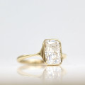 Radiant Cut Bezel Engagement Ring