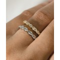 Marquise and Round Moissanite Eternity Band