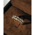 Marquise and Round Moissanite Eternity Band