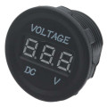 Voltage Gauge - 6-28V - Red Words