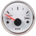 Kus Trim Gauge - 52mm - White Face with Silver Bezel