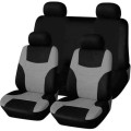 9 Piece SKINI Seat Cover Set - Grey and Black