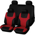 9 Piece SKINI Seat Cover Set - Red and Black